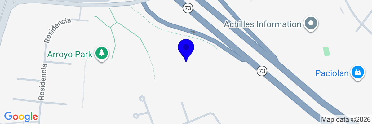Map showing facility locations